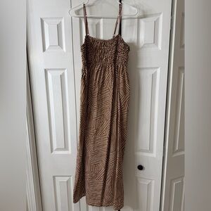 a new day Brown and White Striped Dress